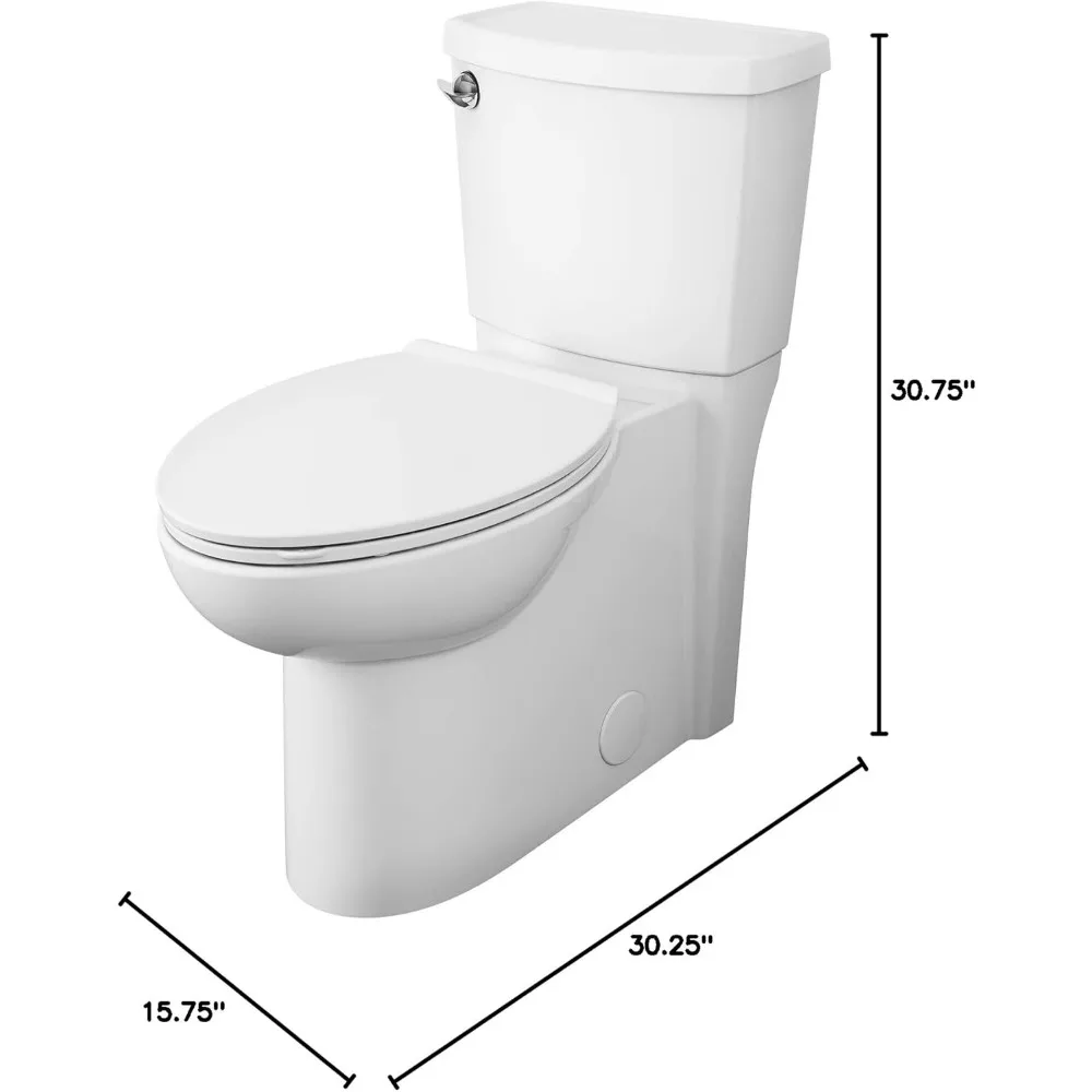 2989101.020 Cadet3 FloWise Skirted Two-Piece 1.28 gpf/4.8 Lpf Chair Height Elongated Toilet With Seat, White 5