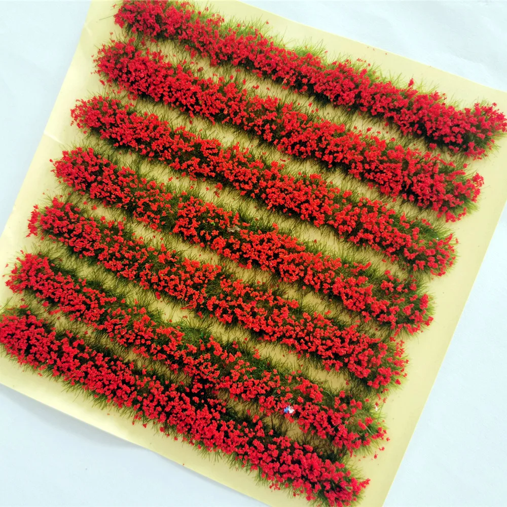 Diorama Grass Simulation Flower Cluster For HO N Scale Military Scene Garden Decoration Architecture - Image 4