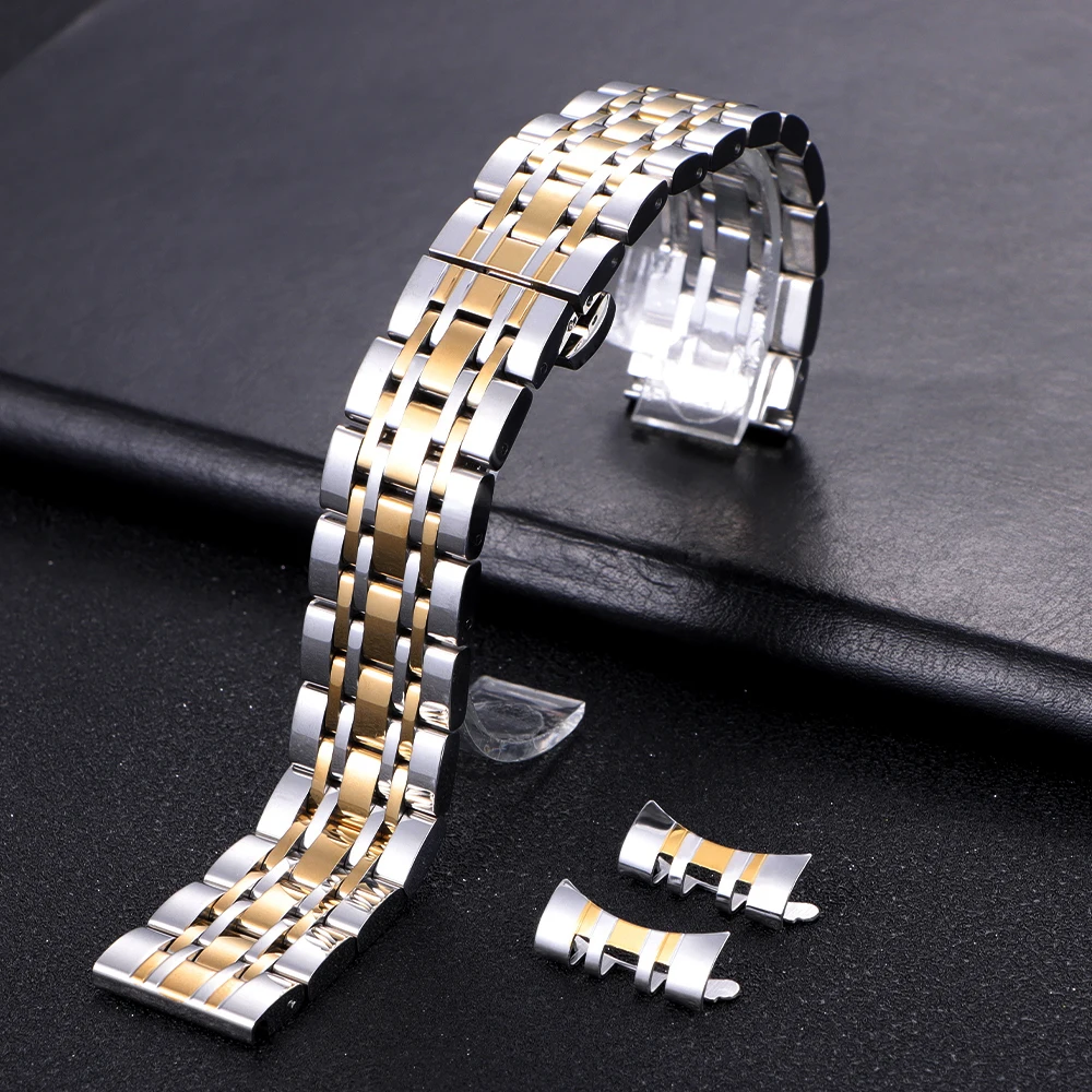 Elegant Solid Stainless Steel Watch Strap Bracelet Replacement