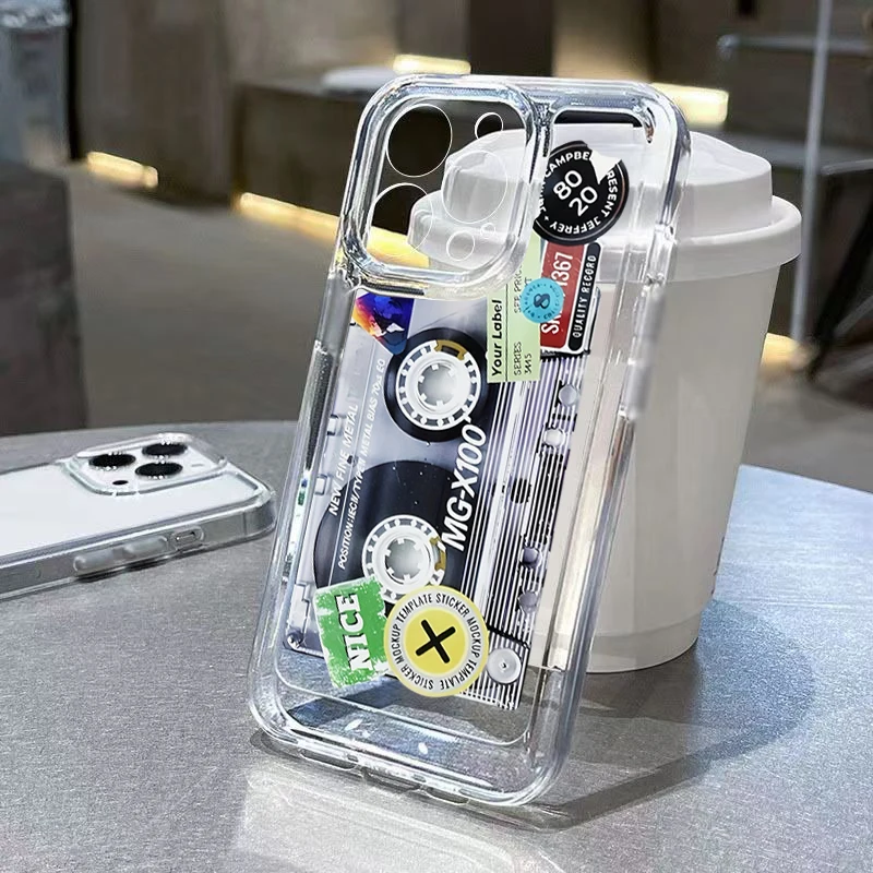 Дизайнерский прозрачный чехол с ленточным рисунком для Samsung S24 Ultra, чехлы для Galaxy S23 FE S22 Plus S21 A15 A35 A55 A34 A54 A33 A53, чехол для телефона