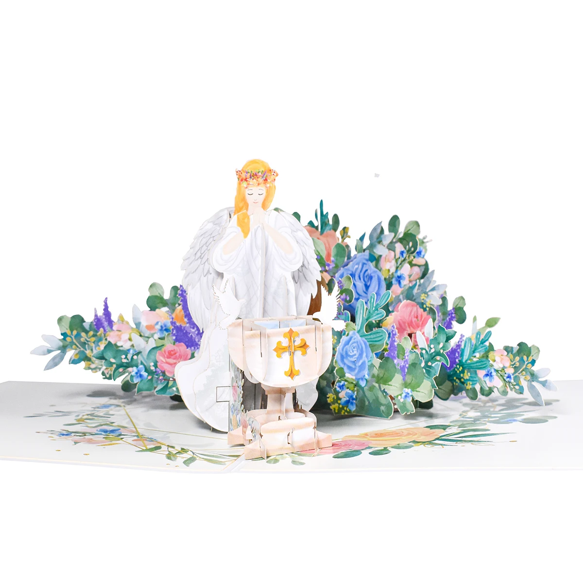 3D Baptism Pop Up Card Bhristening Greeting Cards Gift