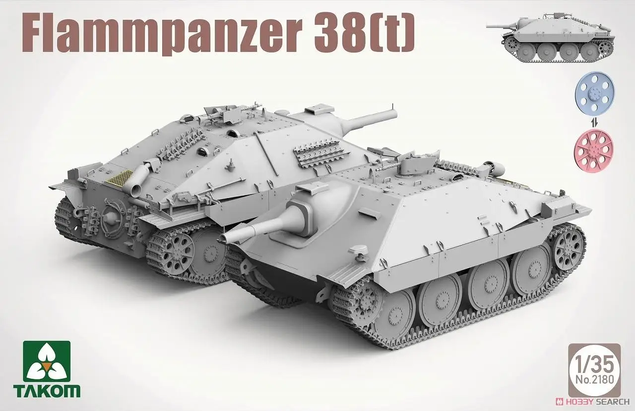 

TAKOM 2180 1/35 Flammpanzer 38(t) Tank Model Kit