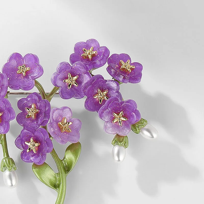 Cadeau broche cœur et fleur - France
