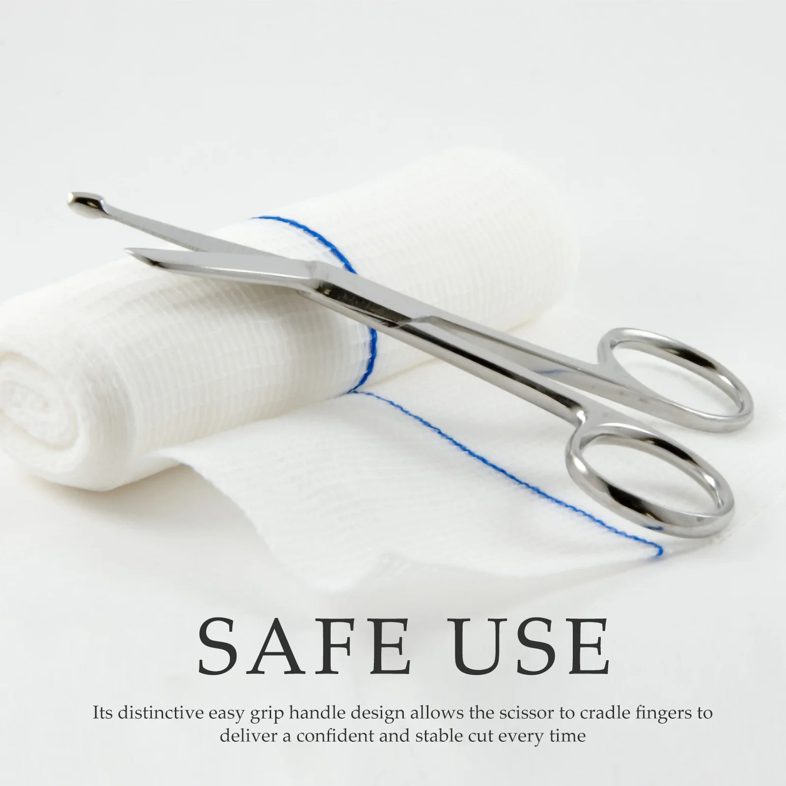 

WINOMO Stainless Steel Bandage Scissors 14cm Nursing Scissors For Medical Home Use