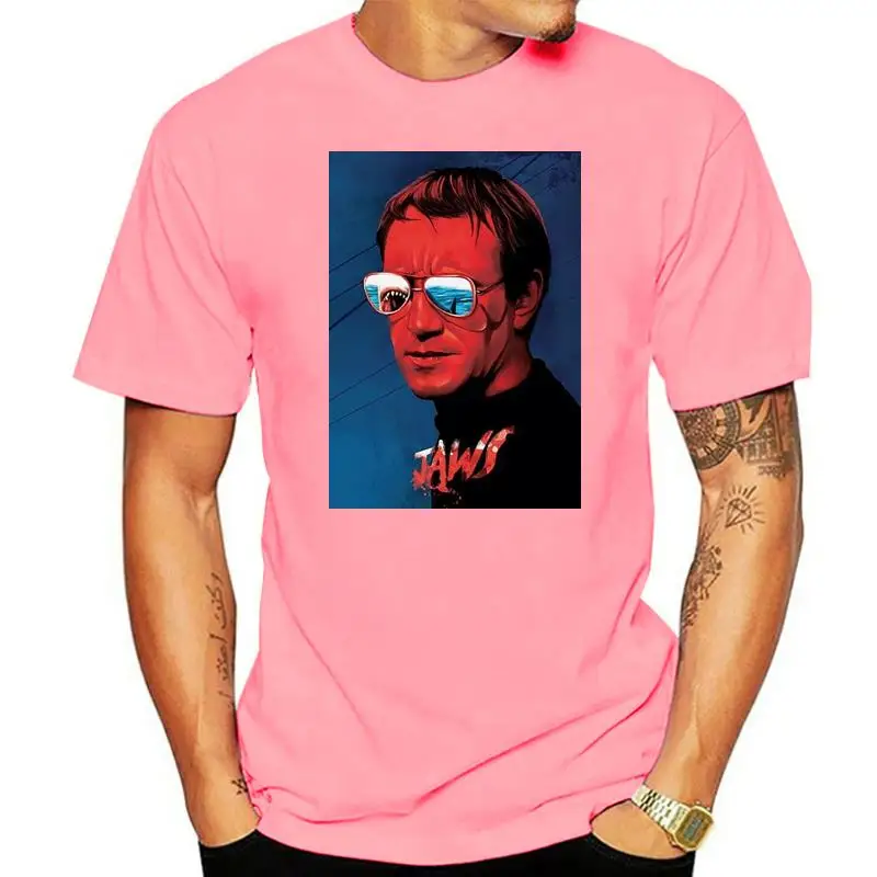 

Футболка "Челюсти" постер фильма Акула атака остров пляж фильм 70S 80S очки цифровая печать футболка