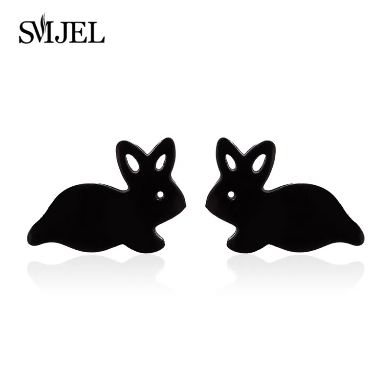Kleine süße Kaninchen Ohrstecker Edelstahl Hase Karotte Charme Tier Ohrringe Modeschmuck Mädchen Bijoux Pendientes – Detail 21