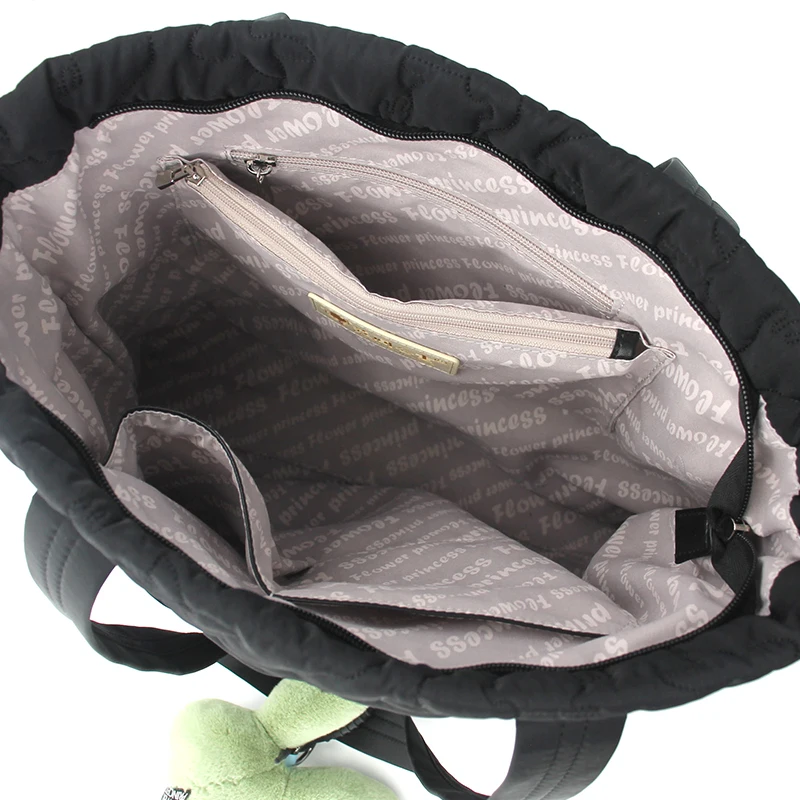 Flower Princess Rabbit Women's Bag New 2024 Trend Fashion Cute Quilted Tote Shoulder Designer Female Big Large Bags for Women