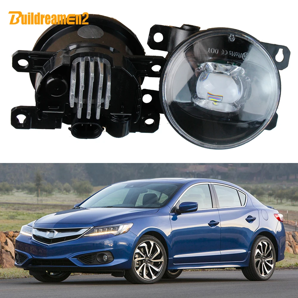 2 Pz 30W 8000Lm Canbus Led Gruppo Fendinebbia Regolabile Auto Destra + Sinistra Fendinebbia 12V Per Acura Ilx 2013 2014 2015 2016