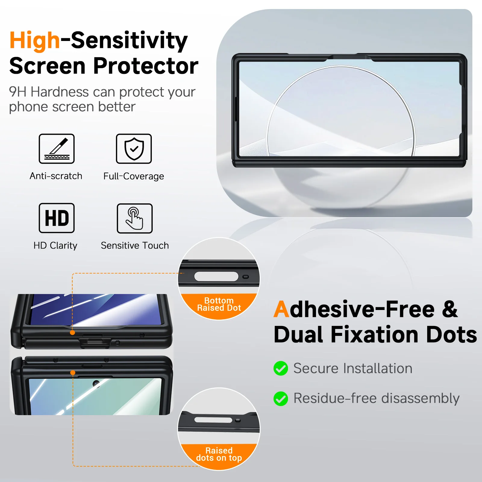 حافظة جلدية أصلية لهاتف سامسونج جالاكسي Z فولد 7 غ...