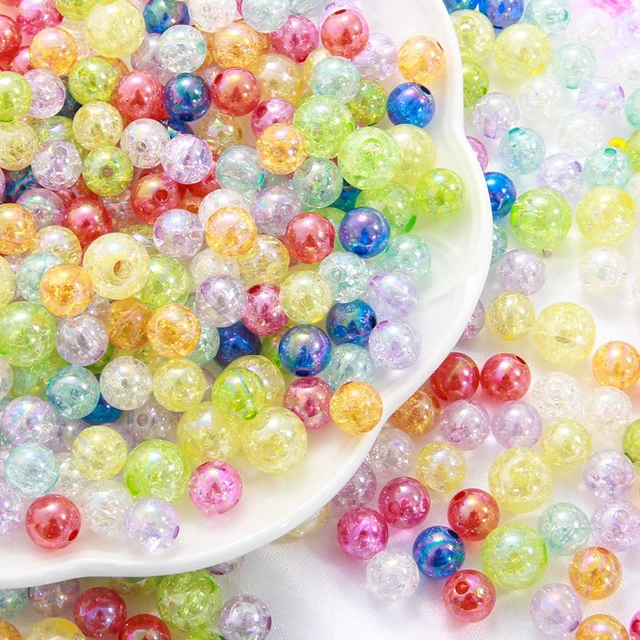 50 pieces/lot 8mm AB Color Round Glass Beads Loose Spacer beaded beads For  Jewelry Making bracelet pendant necklace earrings DIY - AliExpress