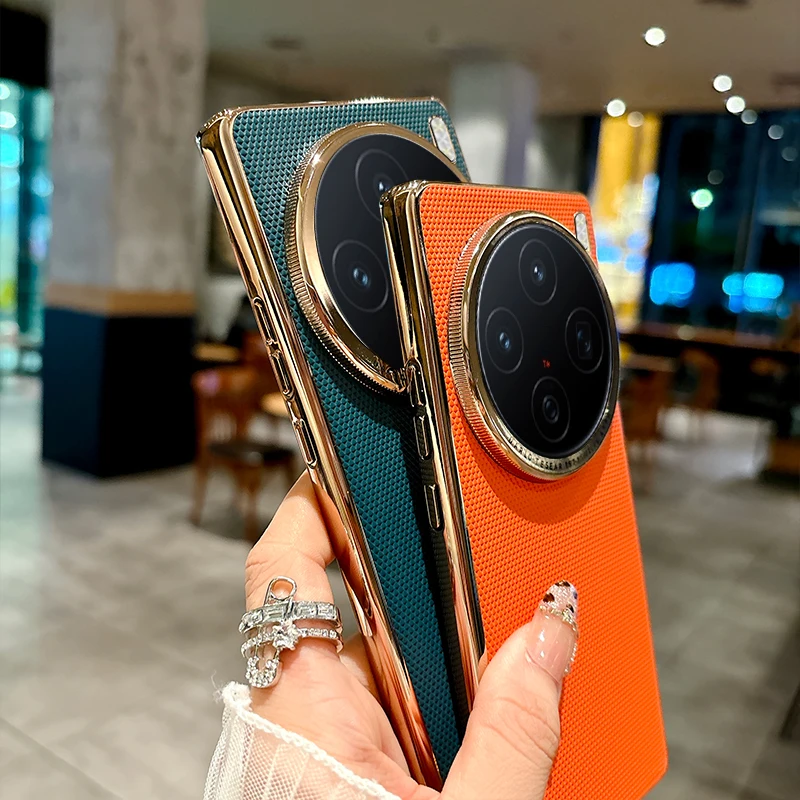 Luxury Hard PU Plating Protective Back Cover Case - Premium Mini Phone Shell