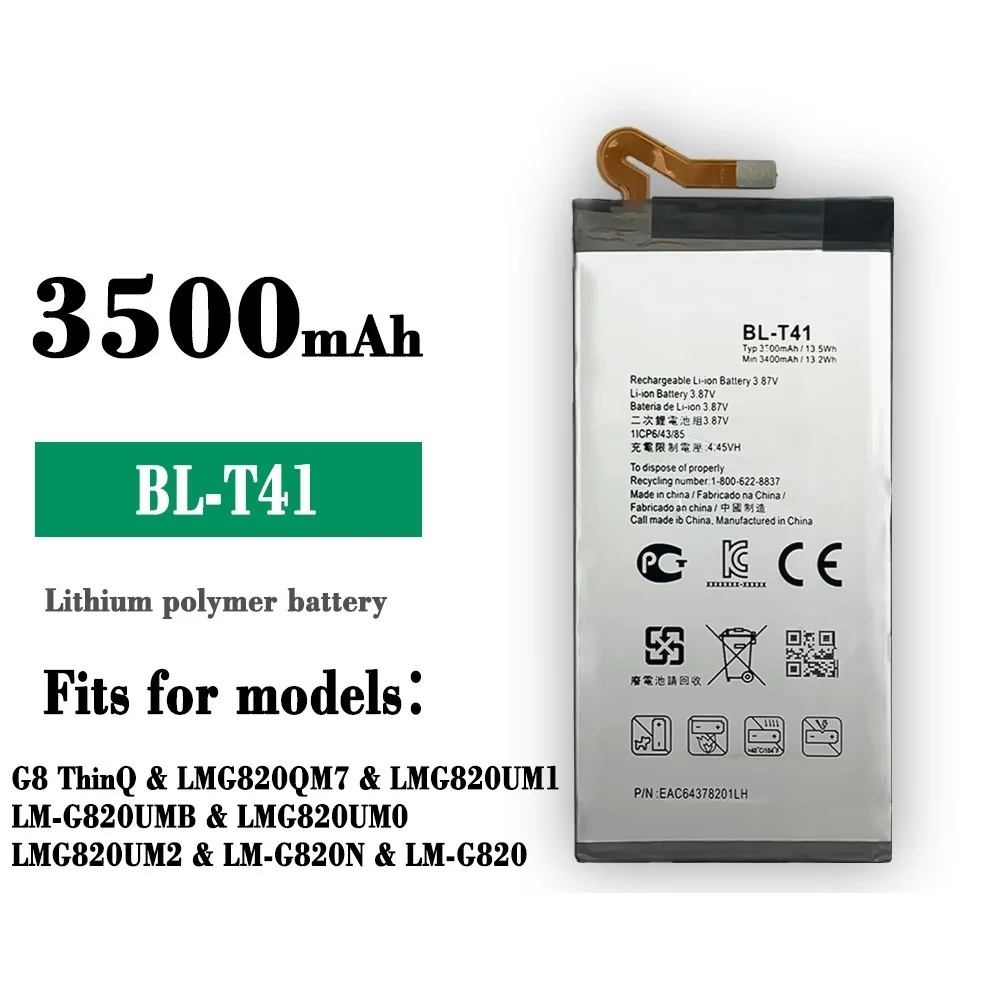 

Аккумулятор BL-T41 для Lg G8 ThinQ BL T41 LMG820QM7 LMG820UM1 LM-G820UMB LMG820UM0 LM-G820N мобильный телефон Bateria + бесплатный инструмент