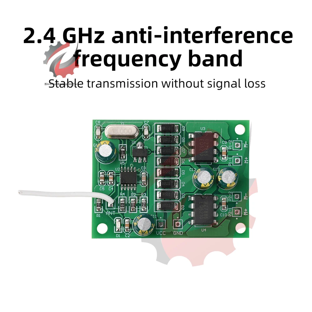 Kit di Controllo Remoto Wireless a 4 Canali 2.4G per Auto RC, Barche e Carri Armati con Driver da 10A, Stabile, Portata 50M, Controller Fai-da-Te - immagine 6