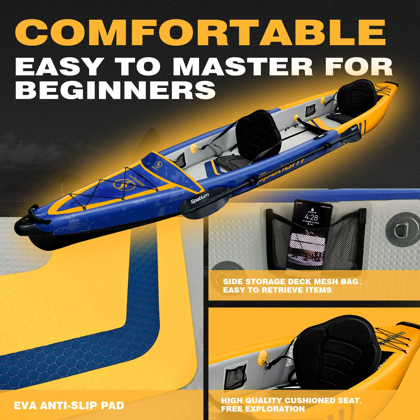 Spatium Inflatable Kayak 5