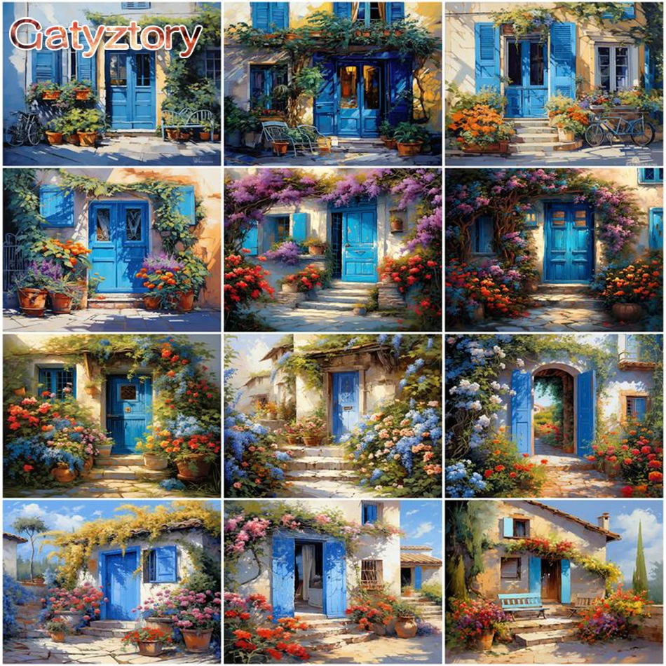 

GATYZTORY DIY Crafts Painting By Numbers Set Acrylic Paint Unique Gift Oil Painting By Numbers Scenery Home Decor Wall Art