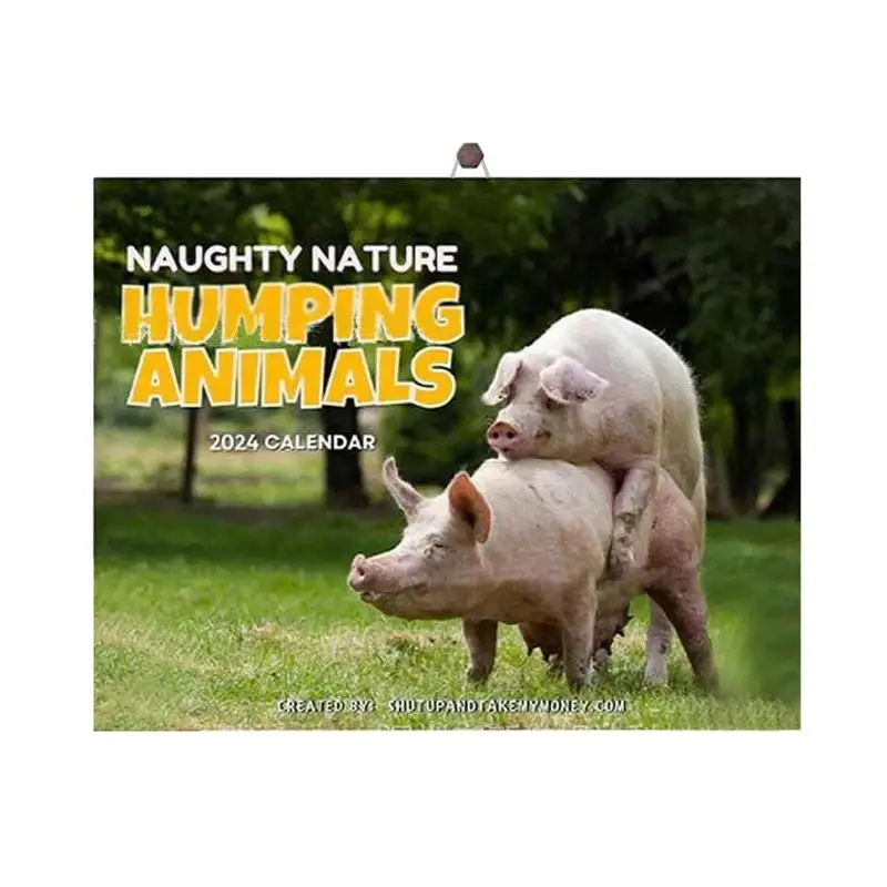 

2024 Funny Animal Pig Wall Calendar Unique Calendar Gift For Friends Family Neighbors Coworkers Relatives Loved Ones