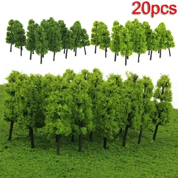 10/20/30pcs Fake Trees Artificial Miniature Tree Scenery Railroad Decoration Building Landscape Accessories DIY Diorama Garden 1