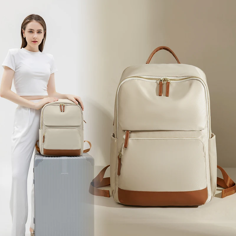 Travel Backpack for Women Luxury Back Pack Bag for 15.6 inch Laptop New Stylish Female Bags with Computer Cabin Large Schoolbags
