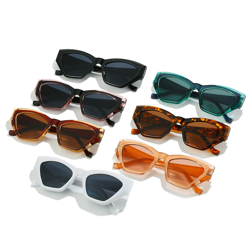 Gafas de sol poligonales Retro para mujer UV400 Gafas de sol poligonales Retro para mujer UV400