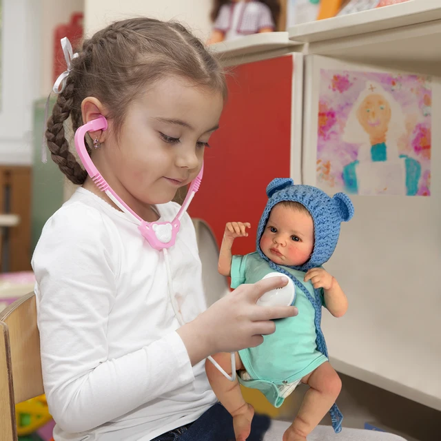 Silicone Simulation Baby Dolls Elastic Hand Painted Realistic Baby Doll Smooth 3D Photography Simulation Doll for Children Gifts 5