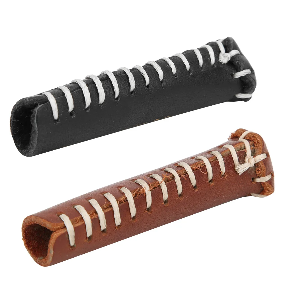 Professional Durable Leather Snooker Cue Tip Head Protective Cover Billiard Stick Protector Accessories
