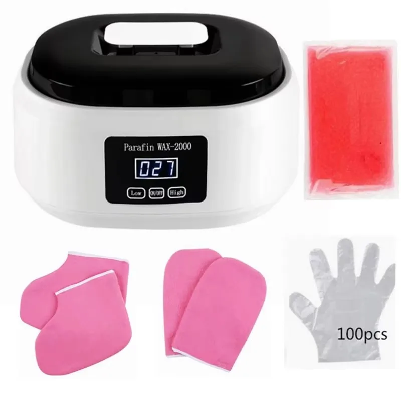 Wax Heater Paraffin Wax melting Heater For Hand Foot Bath Hands Mask Pot Warmer Beauty Salon Spa With Gloves Bootie Mitts