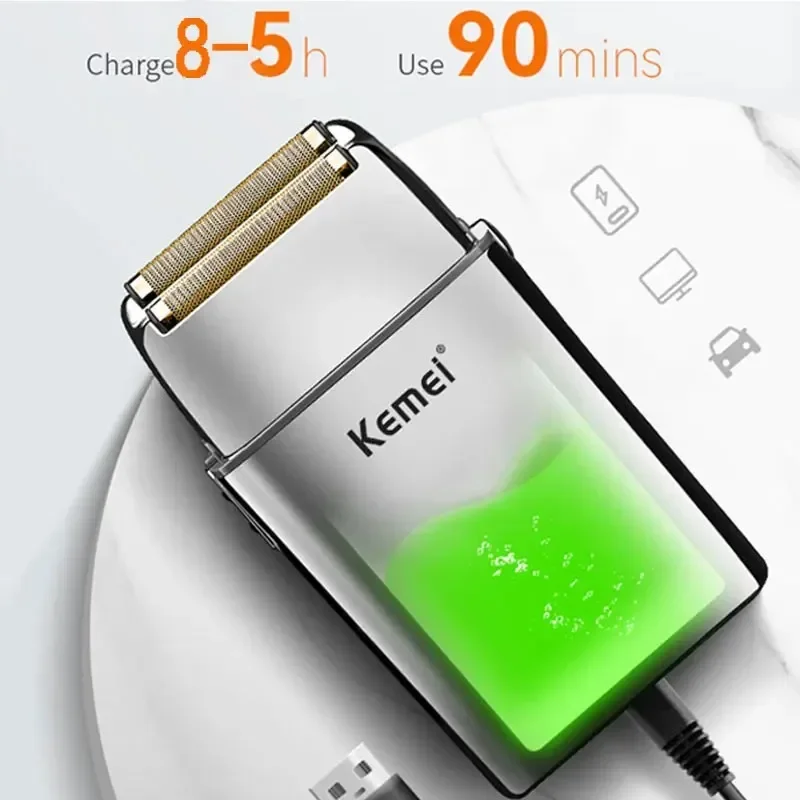 Kemei Tx5 Pro الإسكان المعدني صالون حلاقة الشعر ما...