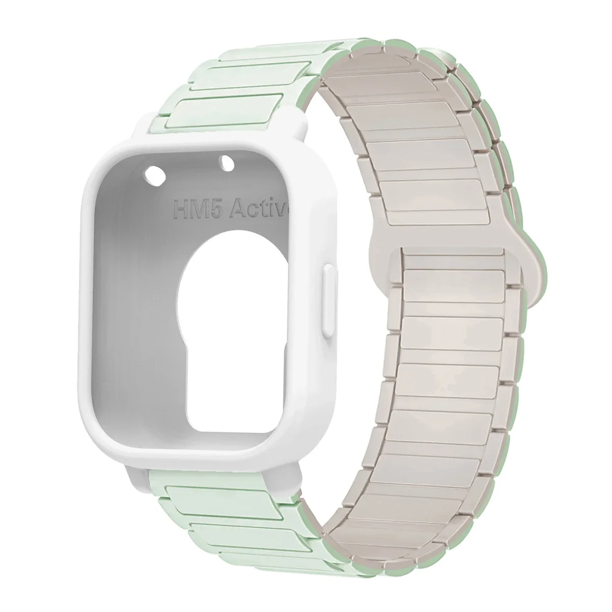 Enhanced Protective Case with Silicone Strap and Magnetic Sports Bands - Full Cover Screen TPU Soft Shell