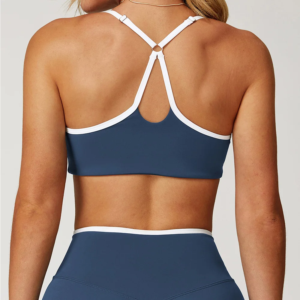 Women's Gym Underwear Sport Bra Sports Bra Anti-sweat Breathable Yoga Bra Shockproof Crop Top Fitness Top Push Up Workout Tops