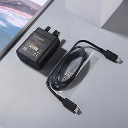 Samsung 45W USB - C Super Fast Charger with Dual Type - C Cable - UK Wall Adapter - Black UK add cable