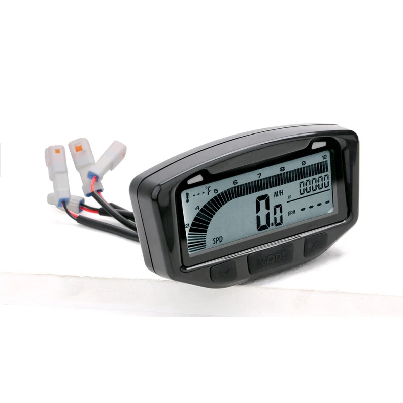 Digital Gauge Motorcycle Speedometer Kit Odometer Tachometer Rpm Speedometer Gauge With 22mm