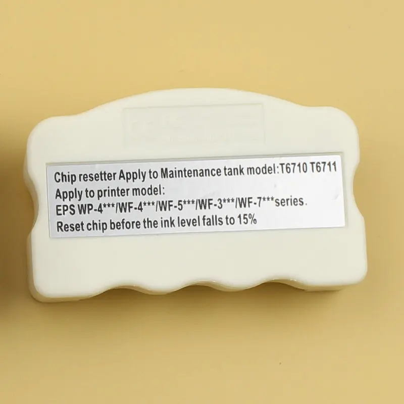 T6710 T6711 Serbatoio Di Manutenzione Ic Resetter Del Circuito Integrato Per Epson Wp-4010 4015 4525 4530 4540 Wf-7710 7715 7210 7110 7610 7620 Di Res