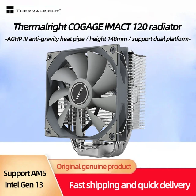 Thermalright BA120 6 Heat Pipe ARGB Air-Cooled CPU Cooler AGHP Anti-Gravity  120mm Silent Cooling Fan For AM4/1200/1700/115X - AliExpress