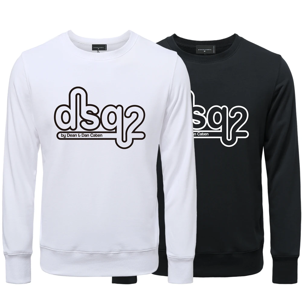

Men's Sweatshirt Print O Neck Letter Print Slim Fitting Pullover Couple Fashion Casual Sweatshirt Sportswear Men's Hoodies DSQ2