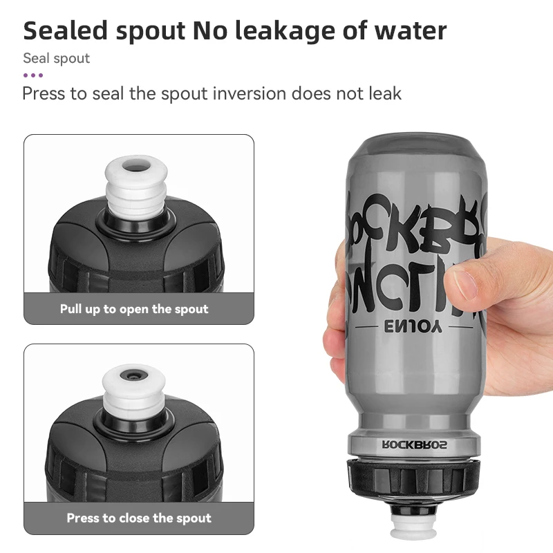 ROCKBROS Bicycle Bottle MTB Road Bike Water Bottle Outdoor Sports Plastic Portable Large Capacity Drink Cycling Water bicycle water bottle