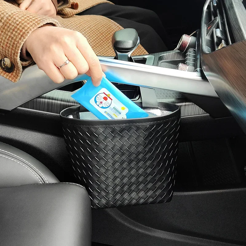 

Car trash can hanging car storage door hanging bag umbrella bag two-in-one car front row storage bag