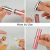 1PC 5ml 10ml Portable Mini Perfume Glass Bottle Travel Aluminum Spray Atomizer Empty Metal Parfume Atomiser Sprayer 6