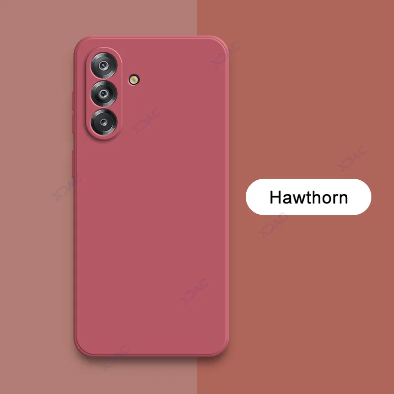 Soft Liquid Silicone Protective Phone Case Cover - Square Design with Camera Protection