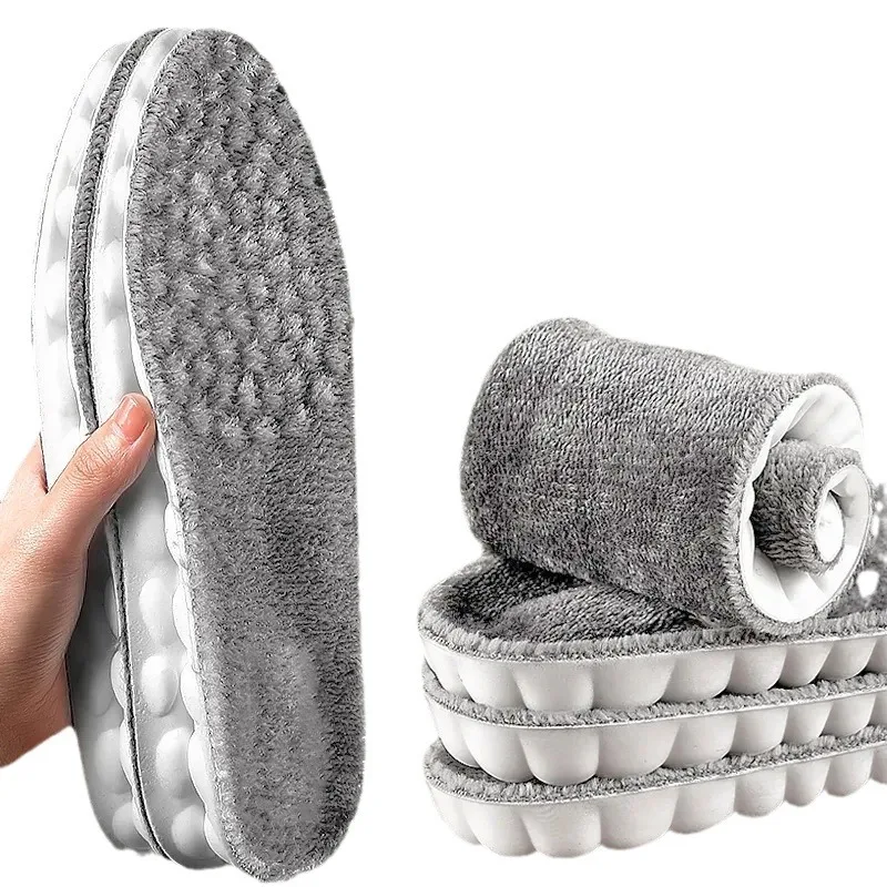 Insoles for Feet 2pcs Winter Warm Self Heated Thermal Wool Thermal Memory Foam for Men Women Sports Shoes Self-heating Shoe Pads shoe insoles orthopedic insoles heated shoe insoles
