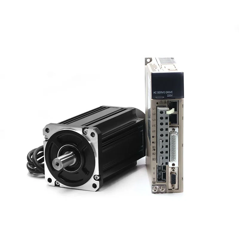 

750W AC Servo Motor and Driver 220V 3000rpm 80mm2.39nm AC Motor, Cheap Motor for Laser Engraving Machine