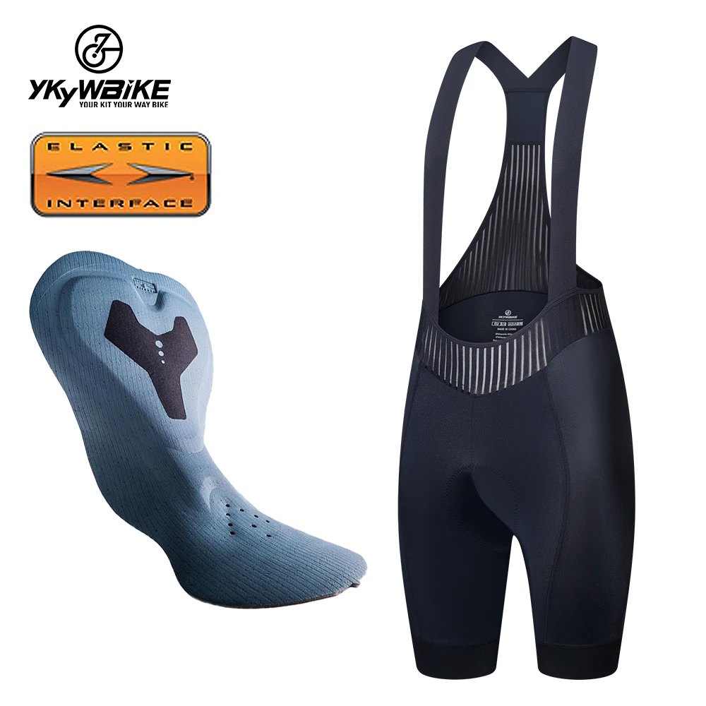 YKYWBIKE Women Cycling Bike Bib Shorts Elastic Interface Padded Tights Bicycle Pants Excellent Performance 7H Ride Black Clothes