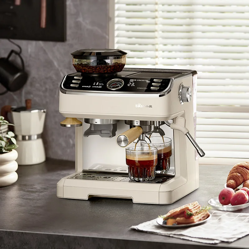 Little Bear Coffee Machine KFJ-E28A5 Italian semi-automatic household coffee machine grinding integrated machine for on-site 3