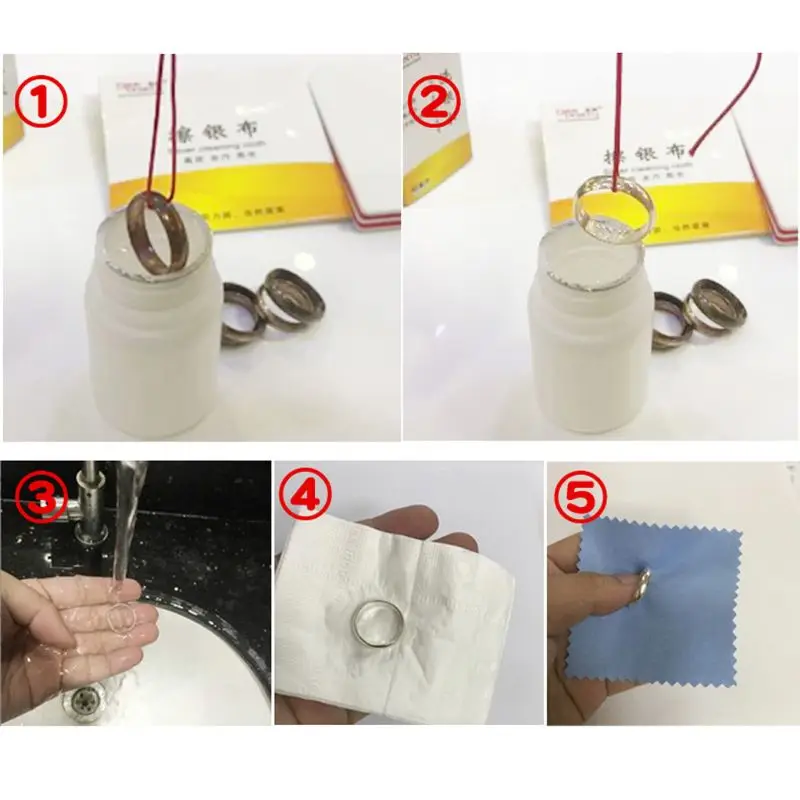Jewelry Cleaner Solution Gold Silver Jewelry Cleaning