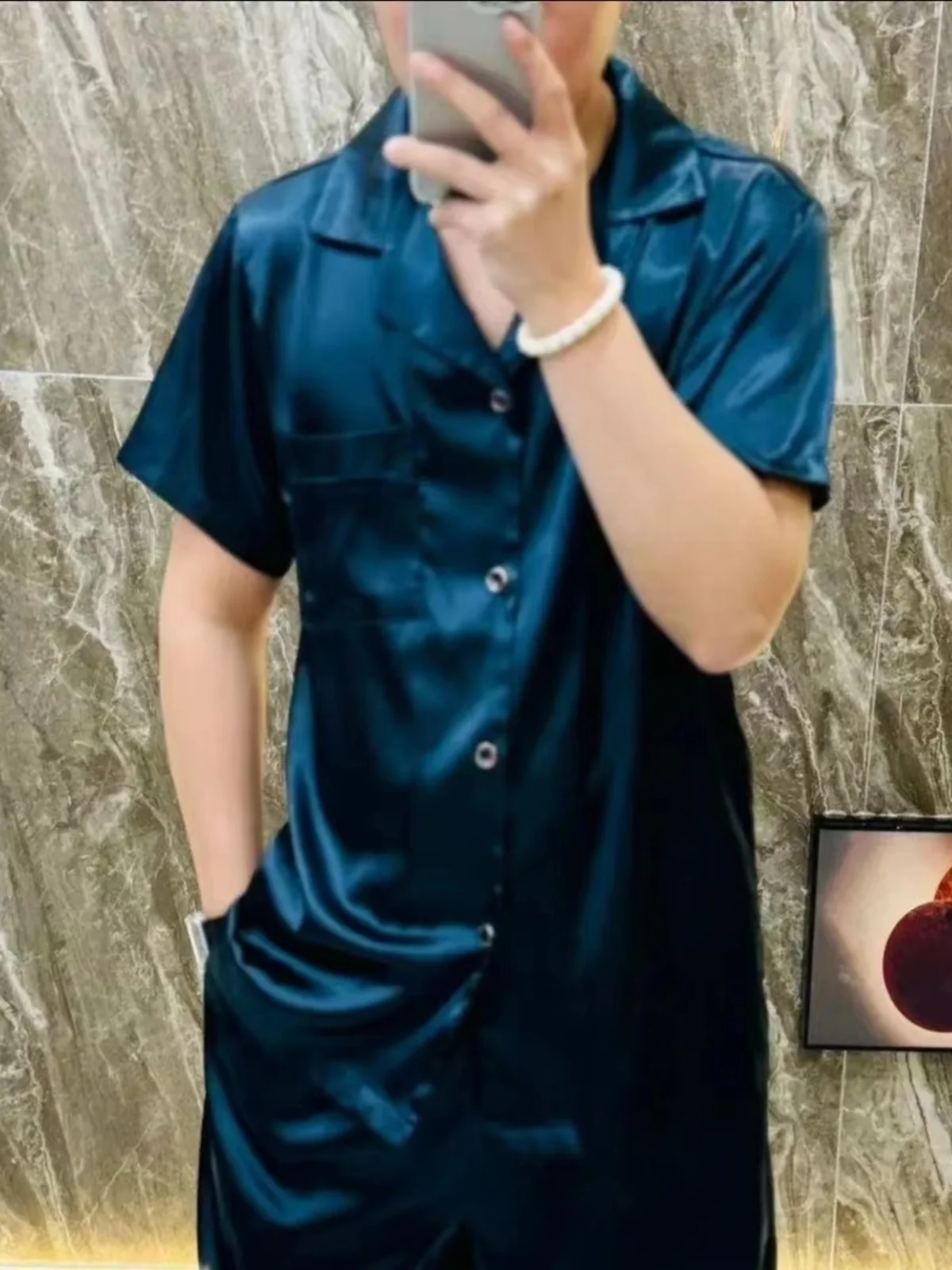 2024 Summer Pajama Sets Loose Comfortable Male Homewear Pajamas Suit Men's Fashion Casual Lightweight Breathable Men's Suit