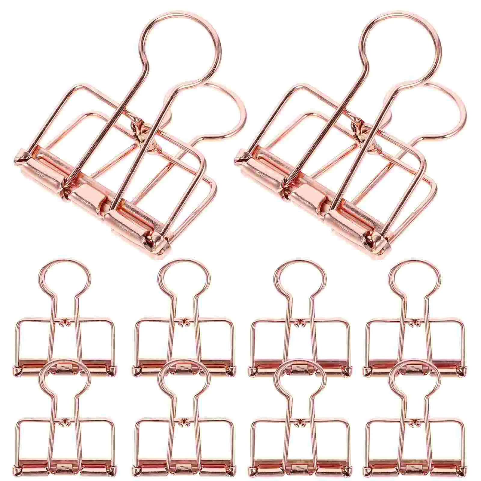 

10 Pcs Metal Document Book Binder Clip Paper Clamps Office Clips Alloy Supply For Supplies