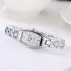 Retro Quartz Watch Ladies Elegant Studed Watch With Diamond Fashion Luxury Steel Belt Wristwatch Beautiful Gifts Casual Watches 1