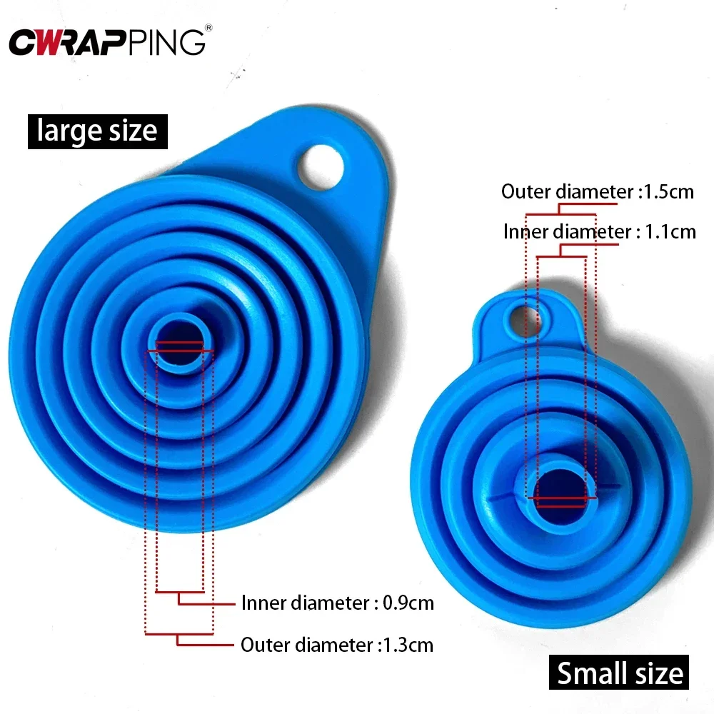 2Pcs Car Foldable Engine Funnel Silicone Liquid Funnel Washer Fluid Change Portable Tools for Motorcycle Car Acesssories 6