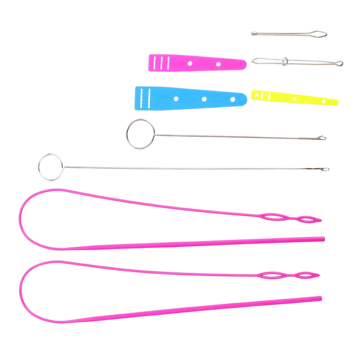 

Threader Needle Drawstring Tool Tools Easy Threading Stitching Bodkin Sewing Pants Thread Plastic Threaders Elastic Flexible