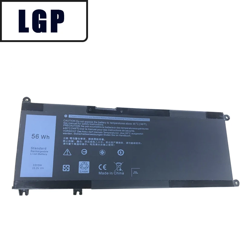Lgp Nuova Batteria Per Laptop 33Ydh Per Dell Latitude 3380 3490 3580 3590 Vostro 7570 7580 Inspiron 7353 7577 7588 7773 7786 7779