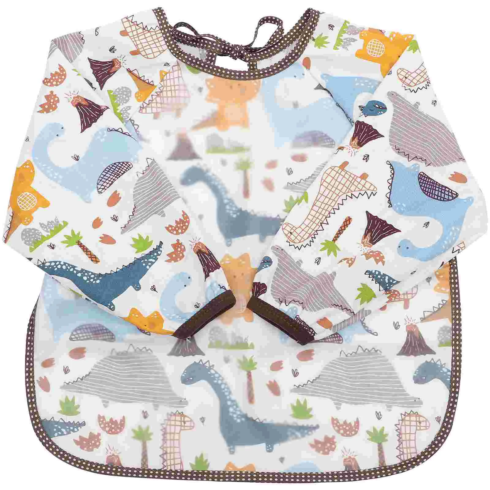 

Children's Apron Bib Baby Feeding Bibs Long Sleeve Kids for Eating Cotton Daycare Supplies